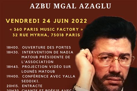 mat6yub|Site officiel de l’Association – Matoub Lounès Mémoire et .